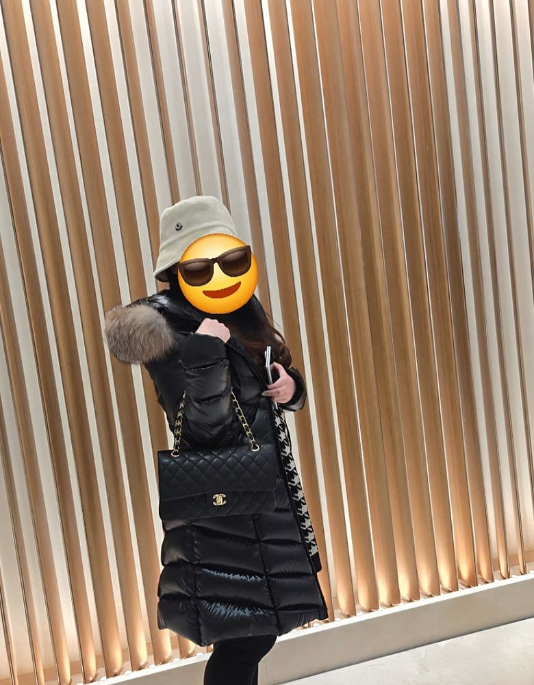 샤넬 클래식 미듐 금장