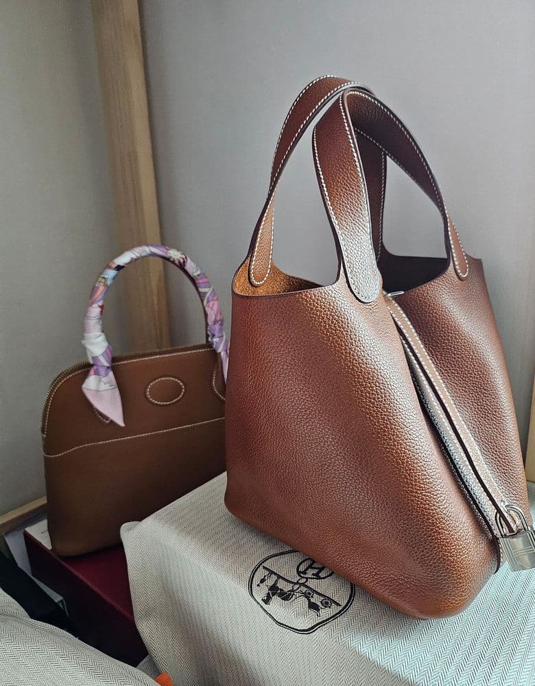 에르메스 바레니아 가죽 피코탄18