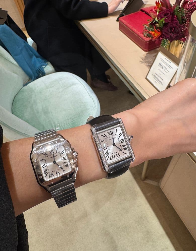 까르띠에 탱크머스트 다이아 라지