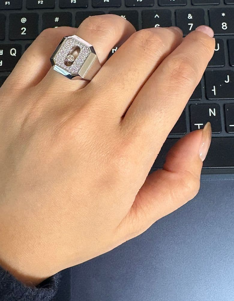 메시카 무브 파베 시그넷 링