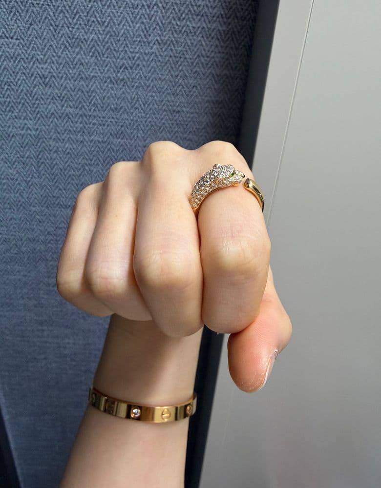 까르띠에 팬더 링 10호 옐로우 골드