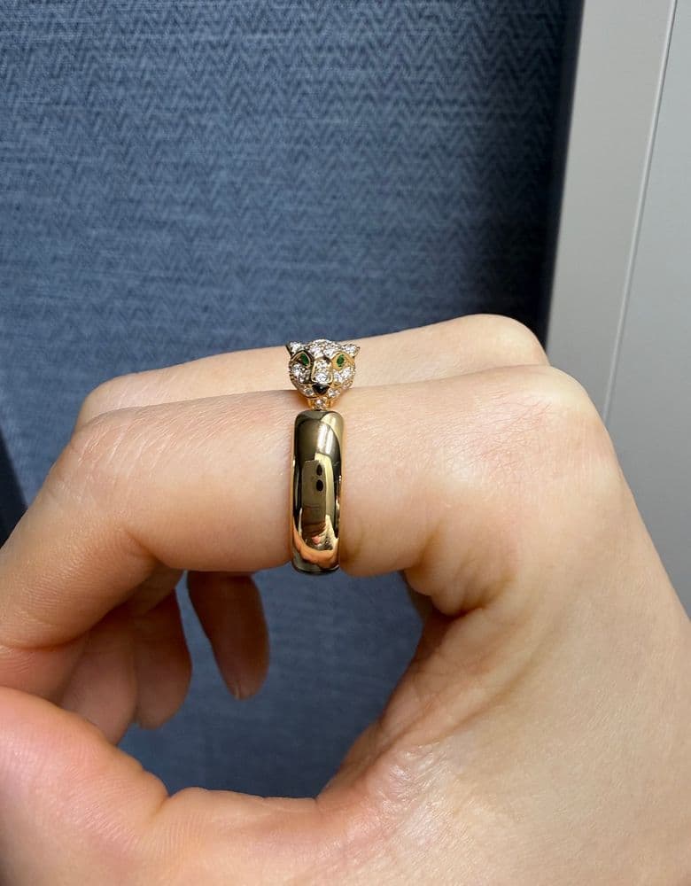 까르띠에 팬더 링 10호 옐로우 골드