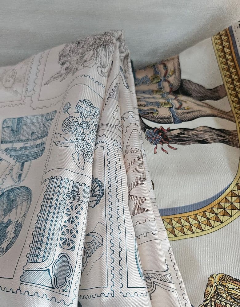 에르메스 우표 까레(feat. 디올 보자기)