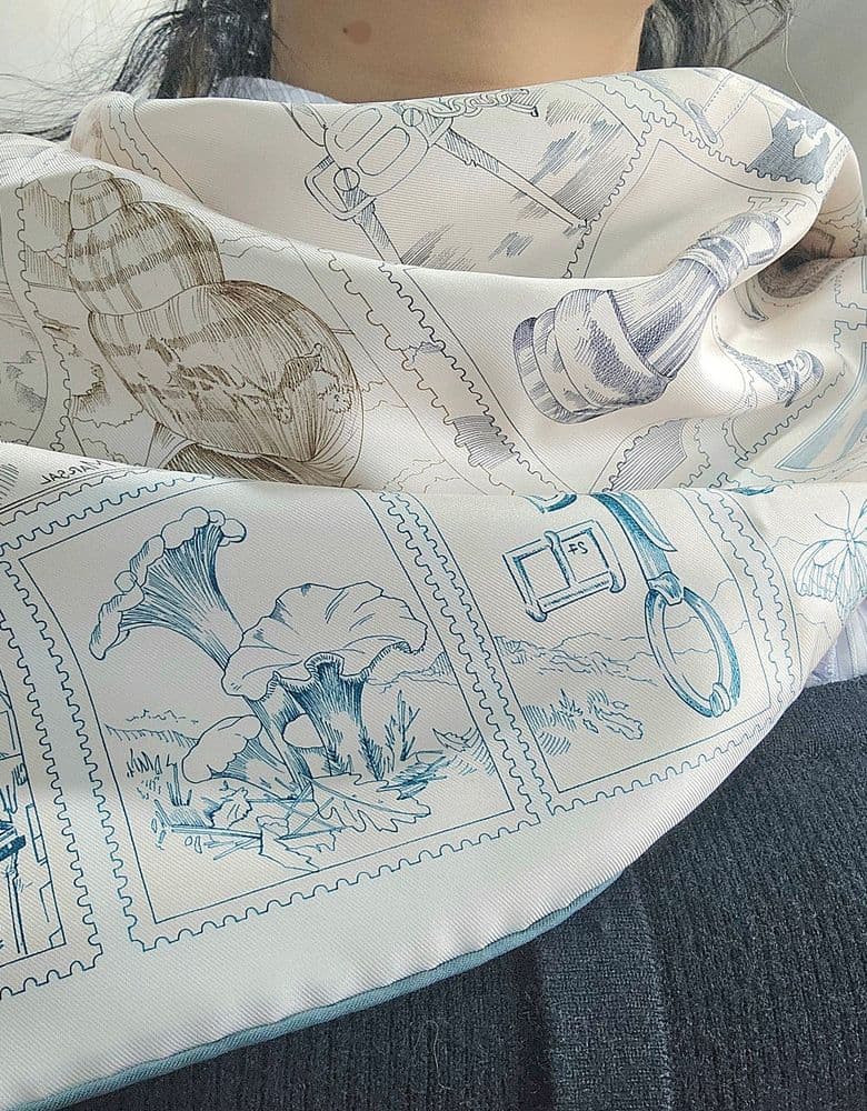 에르메스 우표 까레(feat. 디올 보자기)