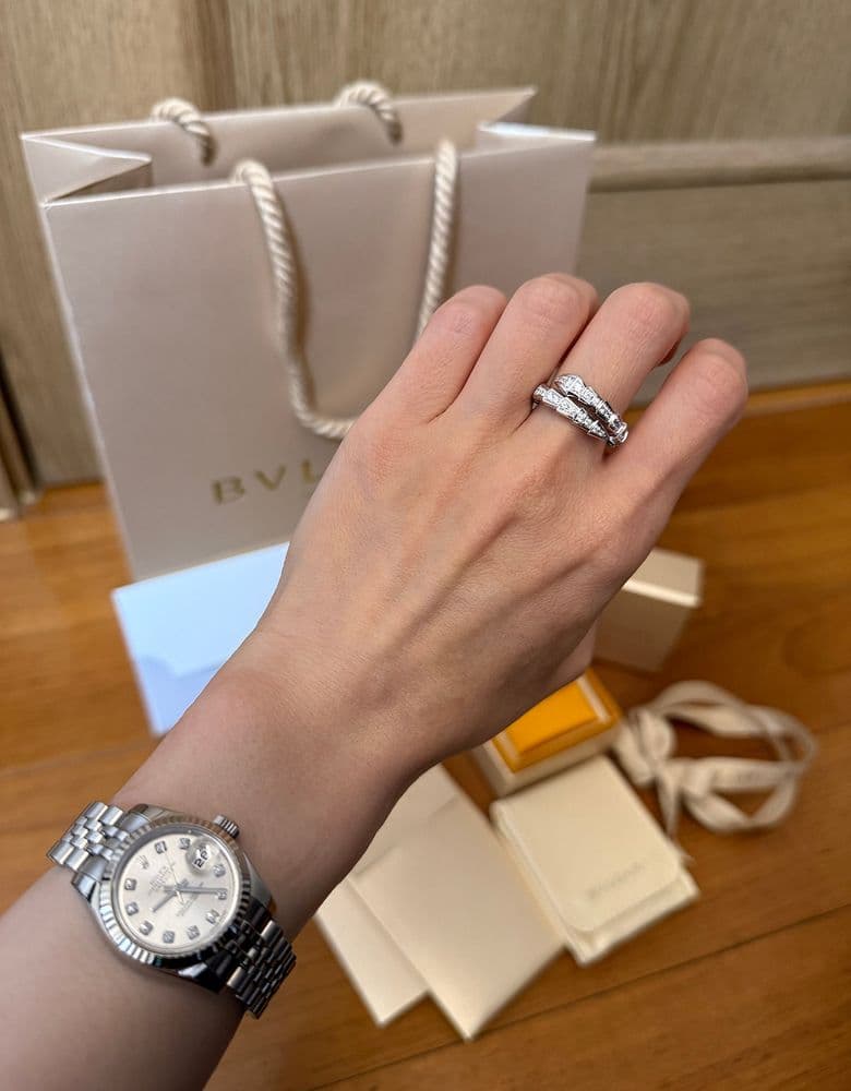 불가리 세르펜티 풀파베 화골 반지