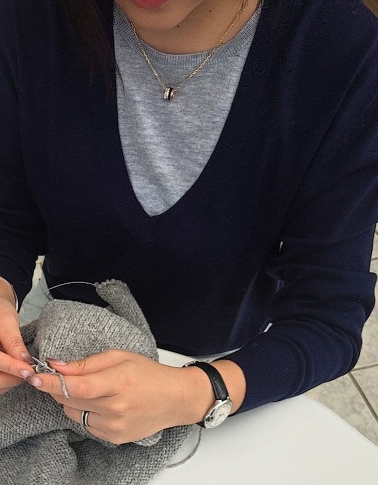 부쉐론 콰트로 목걸이 옐로우 골드