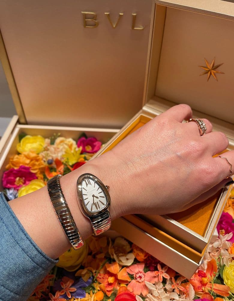 불가리 투보가스 콤피 화이트 노 다이아