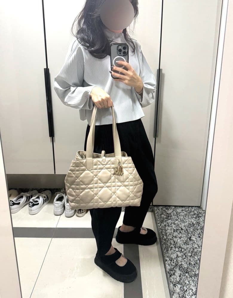 디올 뚜주흐 미디엄백 (베이지)