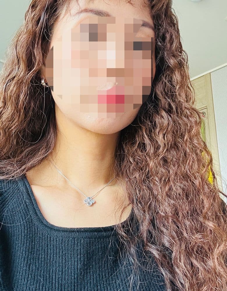 반클리프 기요셰 빈티지 네크리스 화이트 골드