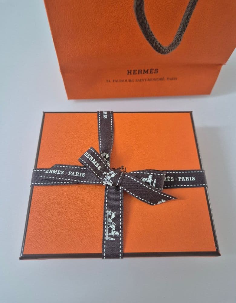 에르메스 실크인 컴팩트 반지갑 에토프