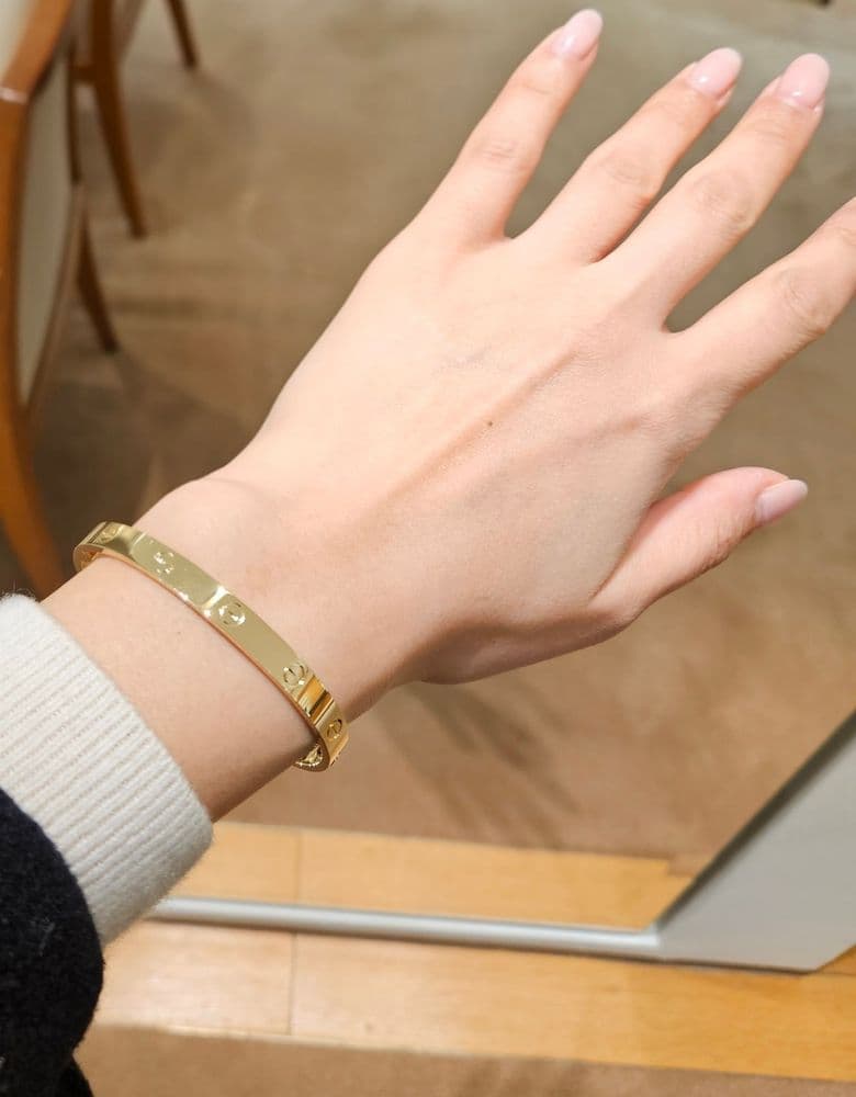 까르띠에 러브팔찌 클래식 옐골 18호