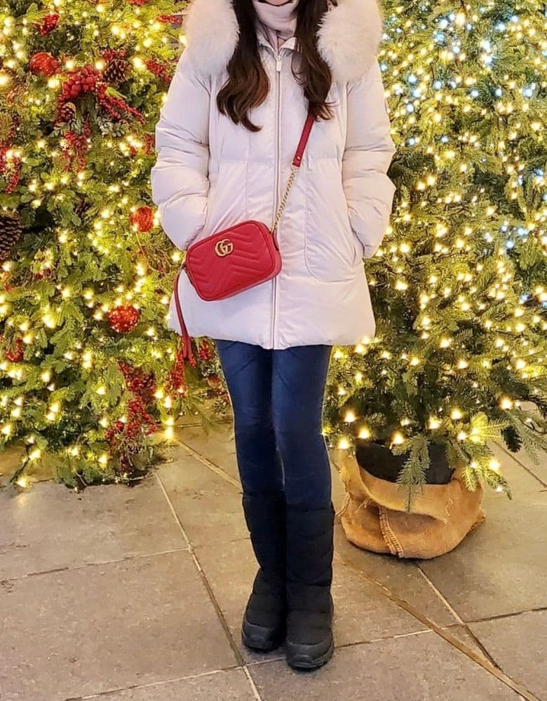 구찌 마몬트 마틀라쎄 크로스백 미니(레드) 내돈내산