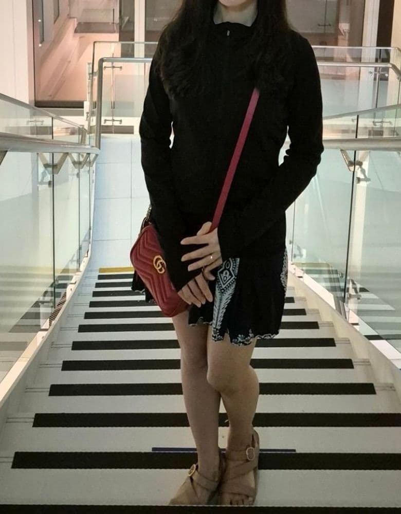 구찌 마몬트 마틀라쎄 크로스백 미니(레드) 내돈내산