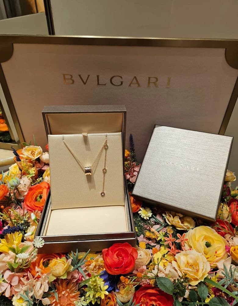 불가리 비제로원 오리지널 로즈골드 목걸이