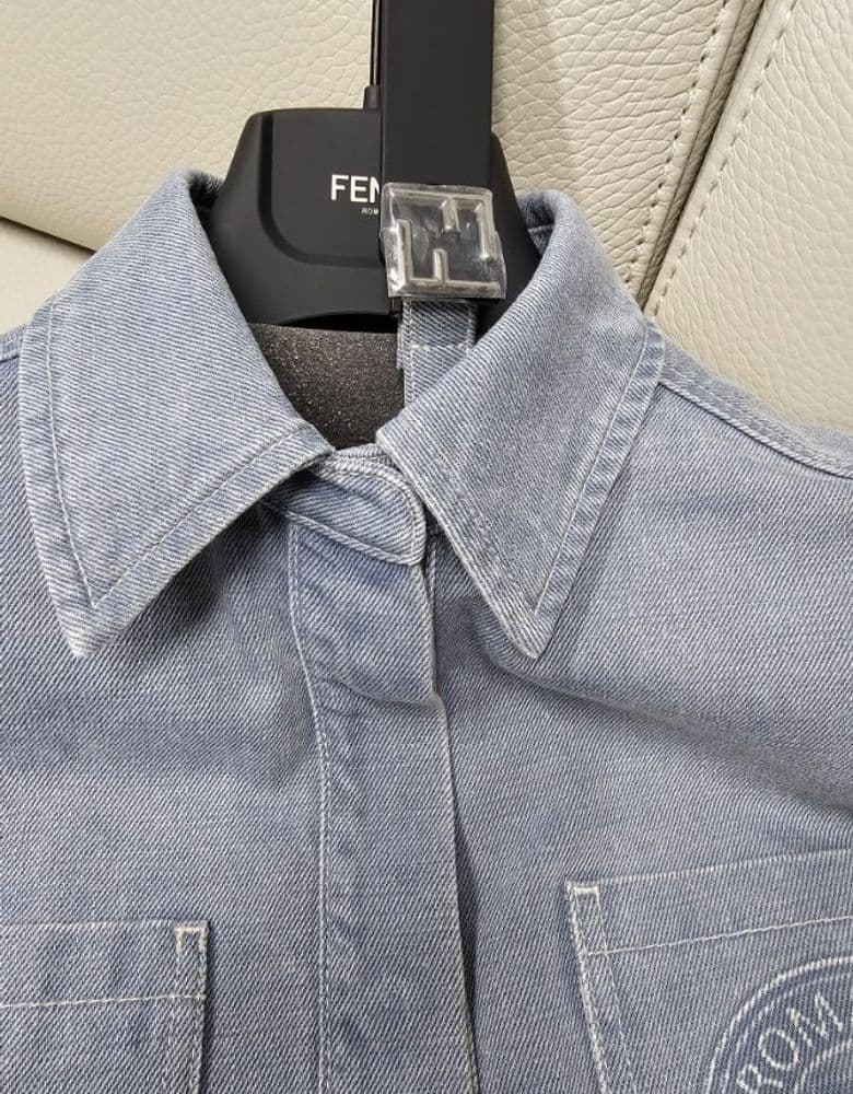펜디 25SS 신상 블루 데님 고투 재킷