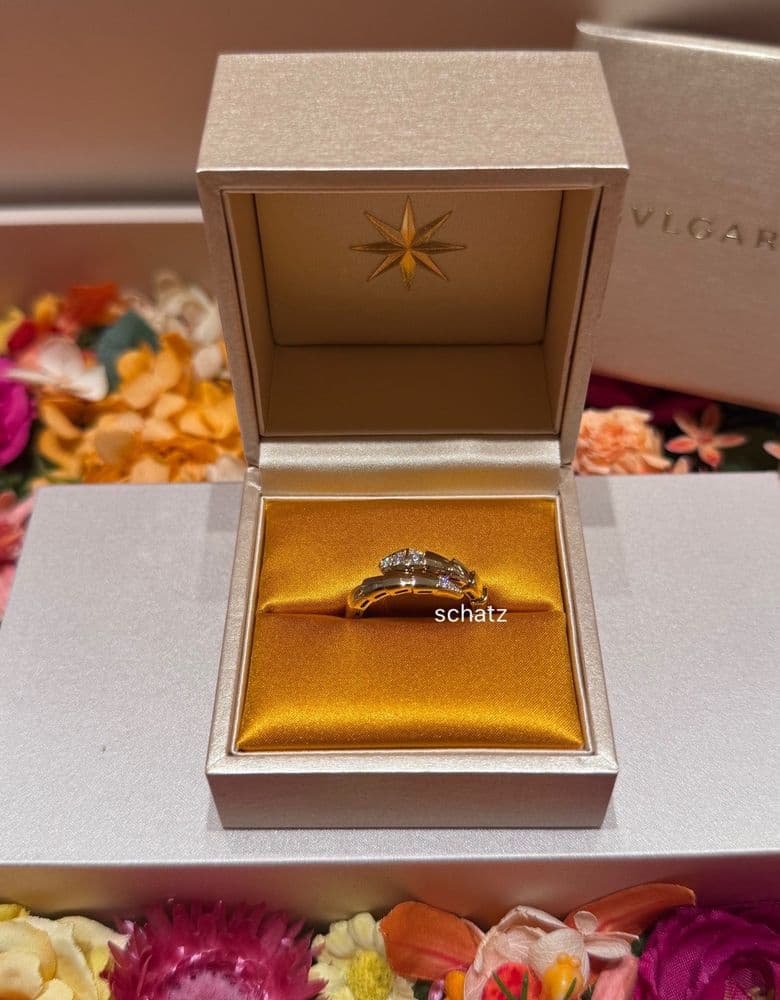 불가리 세르펜티 데미파베 반지