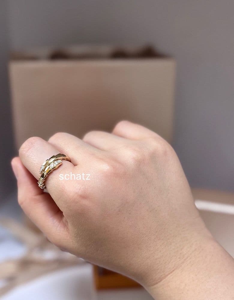 불가리 세르펜티 데미파베 반지