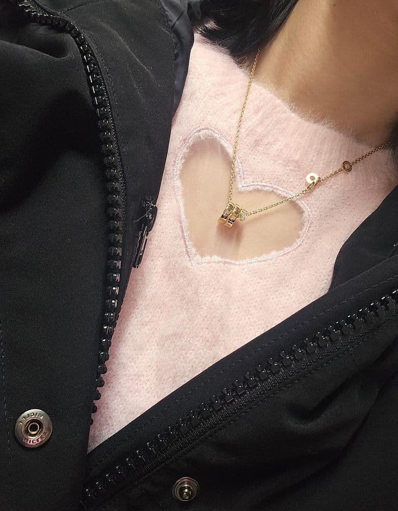 불가리 세르펜티 데미파베 옐골 목걸이