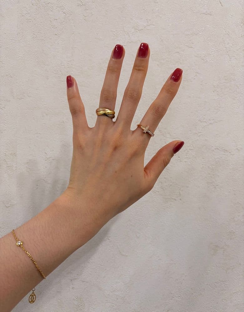 티파니앤코 티원링 하프파베 로즈골드 6호