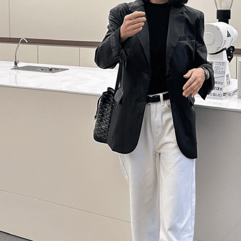 여자 가죽 자켓 & 가죽 스커트 코디 - 가을 데일리룩 모음